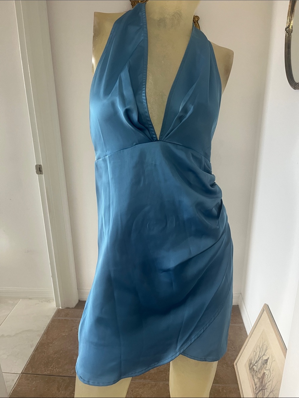 Hello Molly Satin Halter Dress